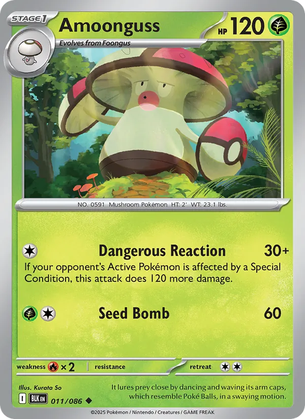 Amoonguss - Black Bolt Pokemon Card