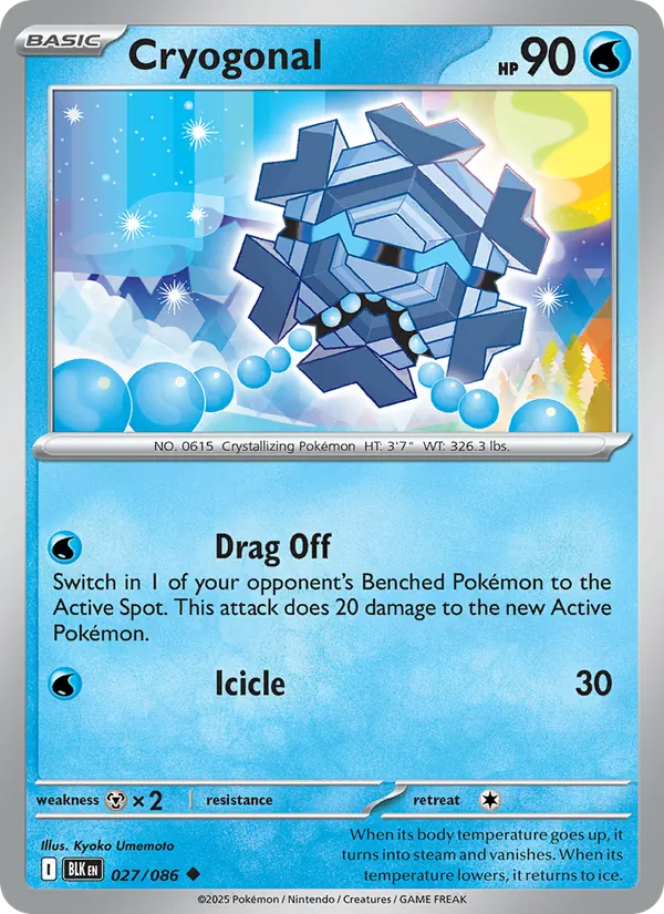Cryogonal - Black Bolt Pokemon Card