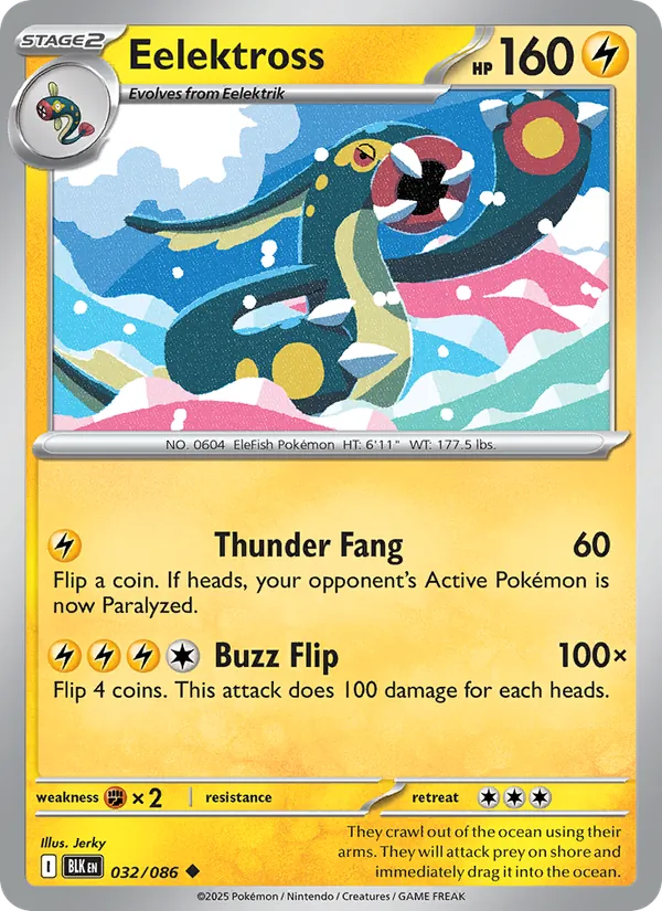 Eelektross - Black Bolt Pokemon Card