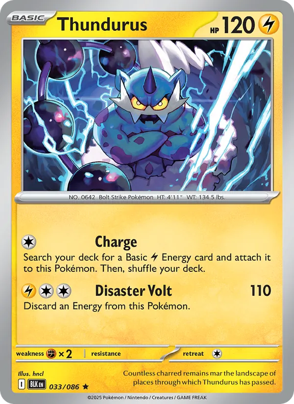 Thundurus - Black Bolt Pokemon Card