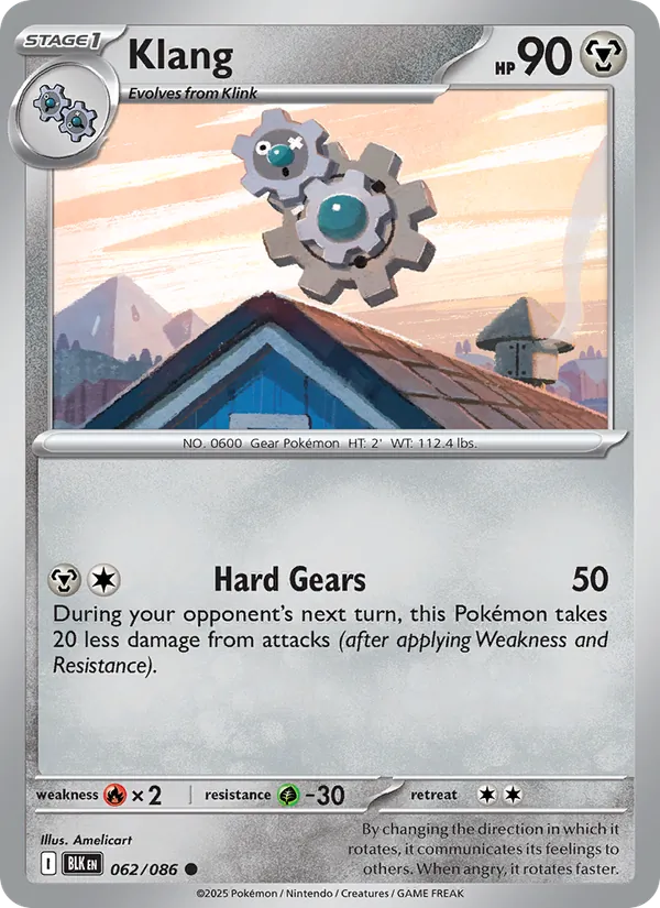 Klang - Black Bolt Pokemon Card