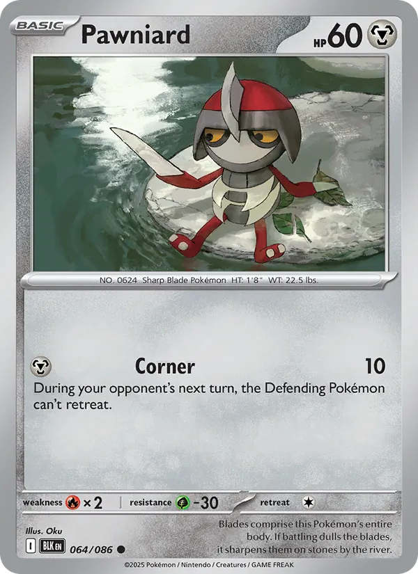 Pawniard - Black Bolt Pokemon Card