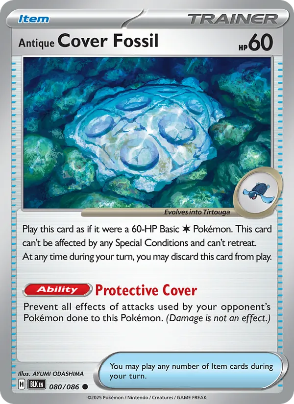 Antique Cover Fossil - Black Bolt Pokemon Card
