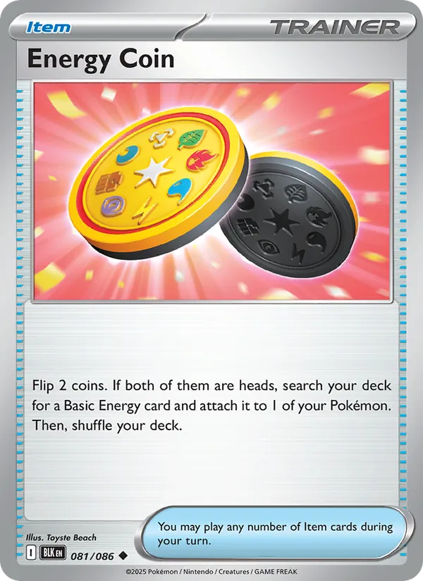 Energy Coin - Black Bolt Pokemon Card