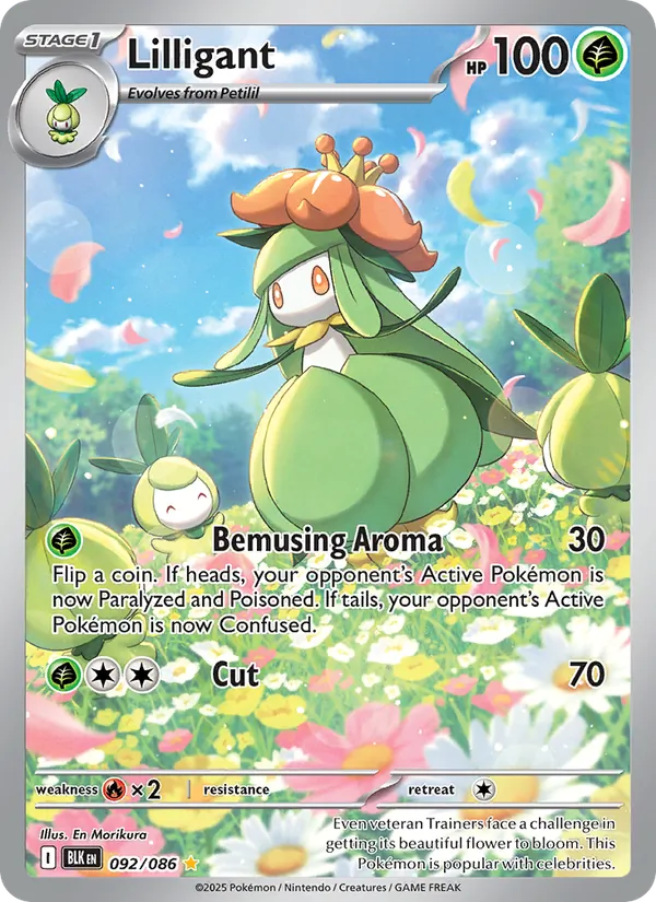 Lilligant - Black Bolt Pokemon Card