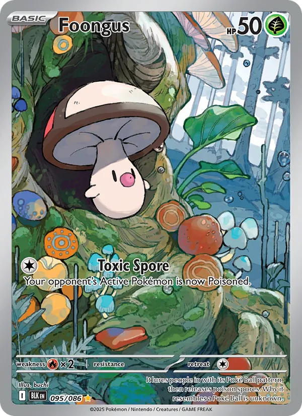 Foongus - Black Bolt Pokemon Card
