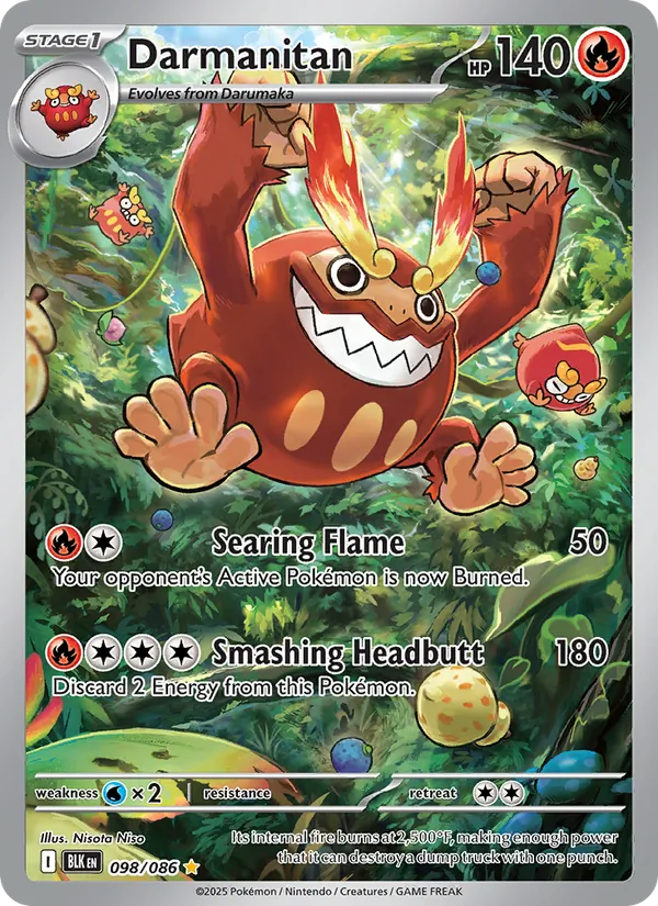 Darmanitan - Black Bolt Pokemon Card