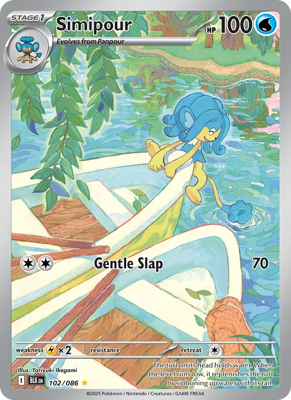 Simipour - Black Bolt Pokemon Card