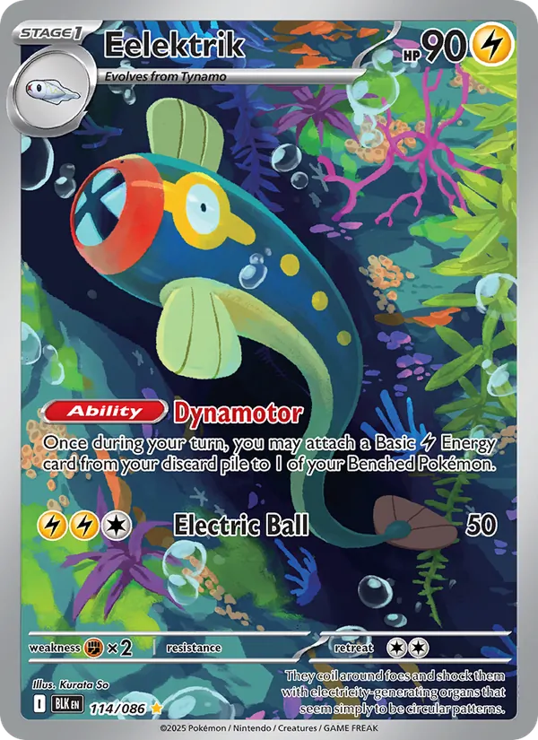 Eelektrik - Black Bolt Pokemon Card