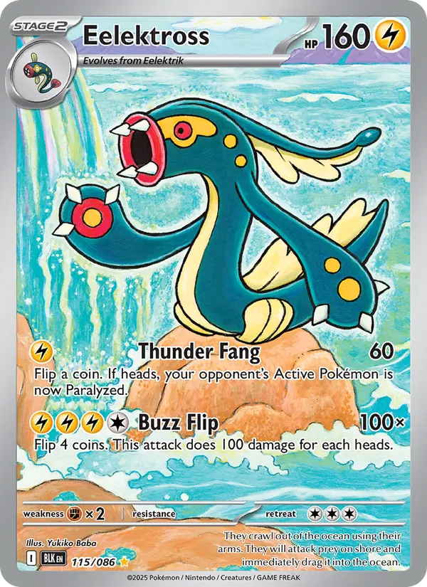 Eelektross - Black Bolt Pokemon Card