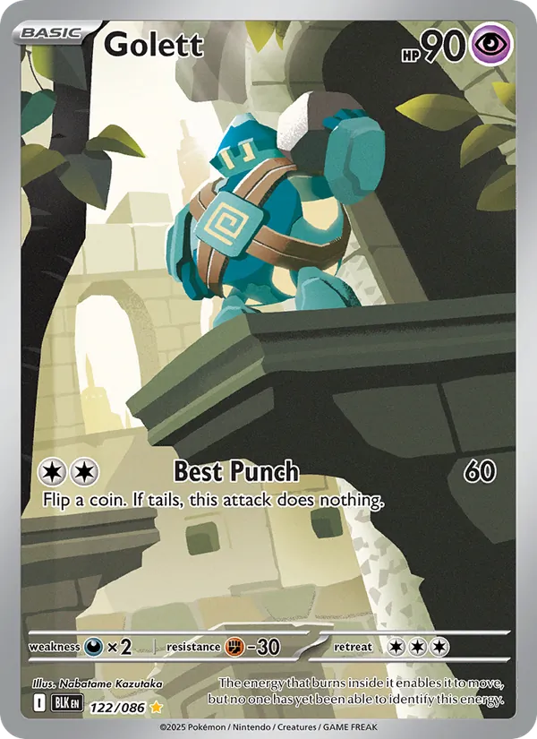 Golett - Black Bolt Pokemon Card
