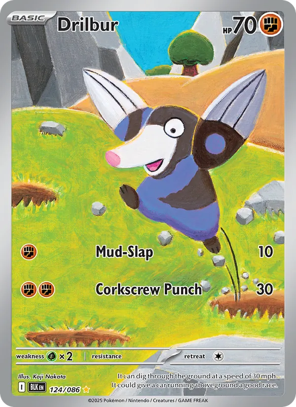 Drilbur - Black Bolt Pokemon Card