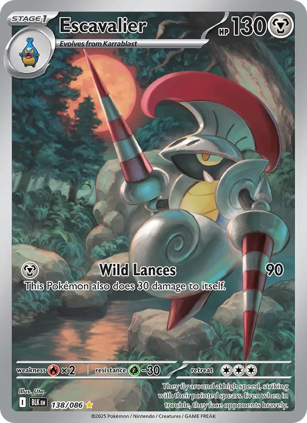 Escavalier - Black Bolt Pokemon Card