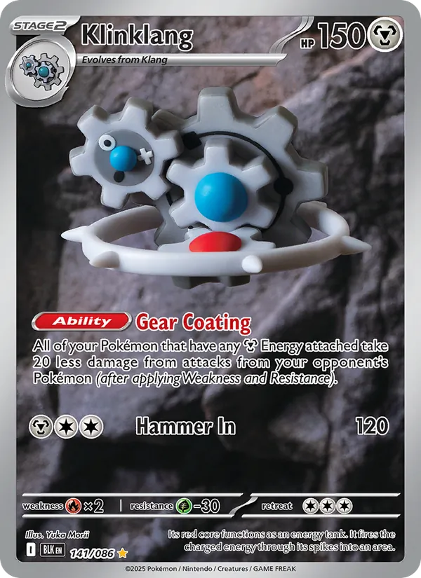 Klinklang - Black Bolt Pokemon Card