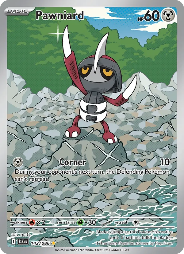 Pawniard - Black Bolt Pokemon Card