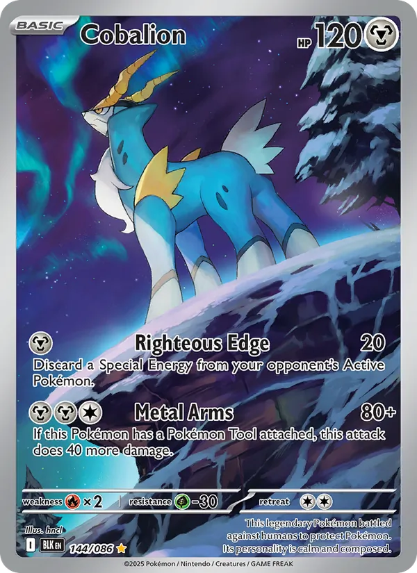 Cobalion - Black Bolt Pokemon Card