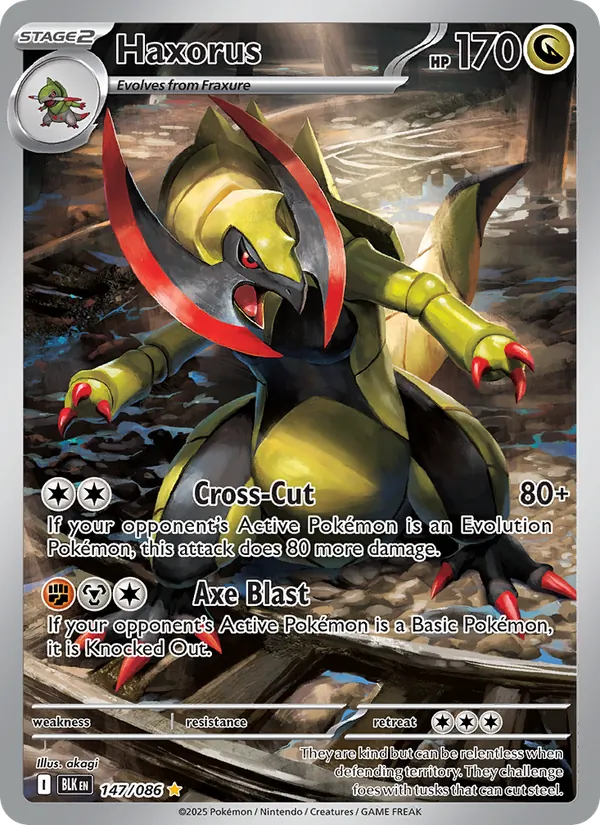 Haxorus - Black Bolt Pokemon Card
