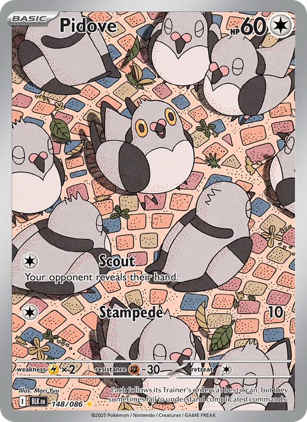 Pidove - Black Bolt Pokemon Card