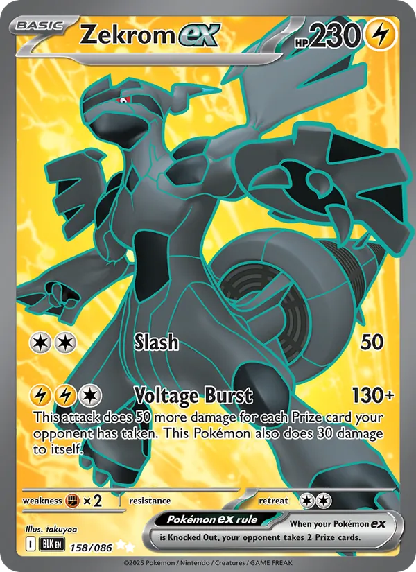 Zekrom ex - Black Bolt Pokemon Card