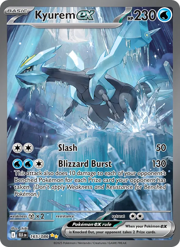 Kyurem ex - Black Bolt Pokemon Card