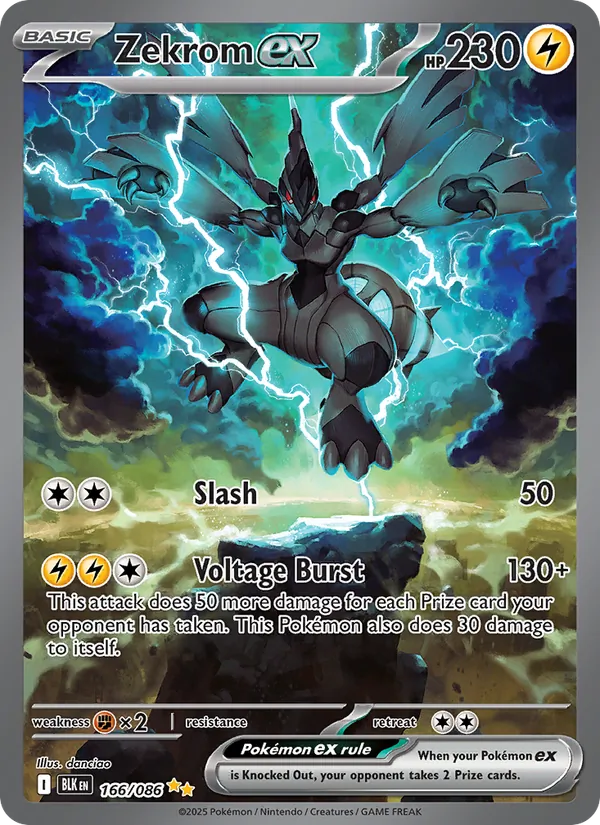 Zekrom ex - Black Bolt Pokemon Card