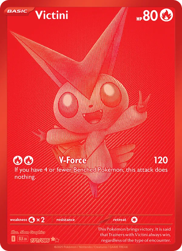 Victini - Black Bolt Pokemon Card