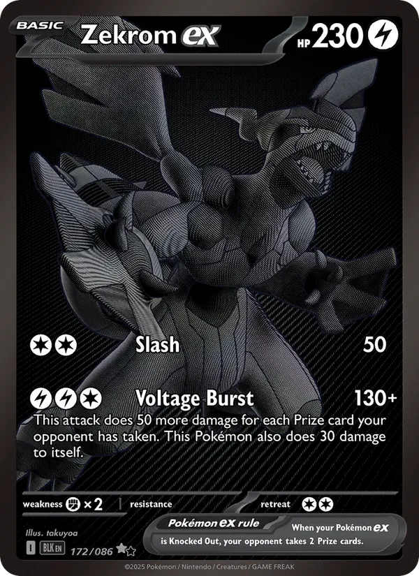 Zekrom ex - Black Bolt Pokemon Card