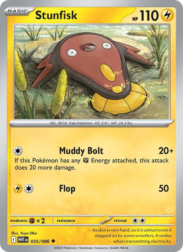Stunfisk - White Flare Pokemon Card