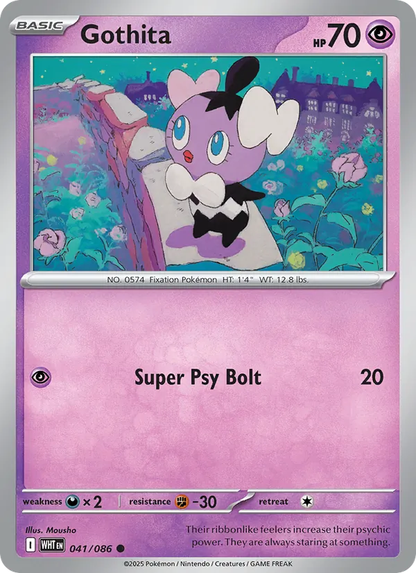 Gothita - White Flare Pokemon Card