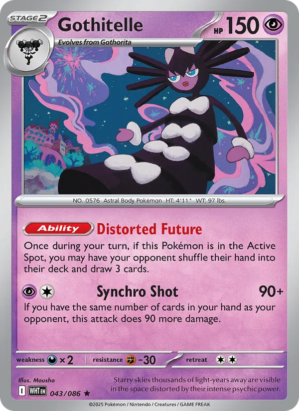 Gothitelle - White Flare Pokemon Card