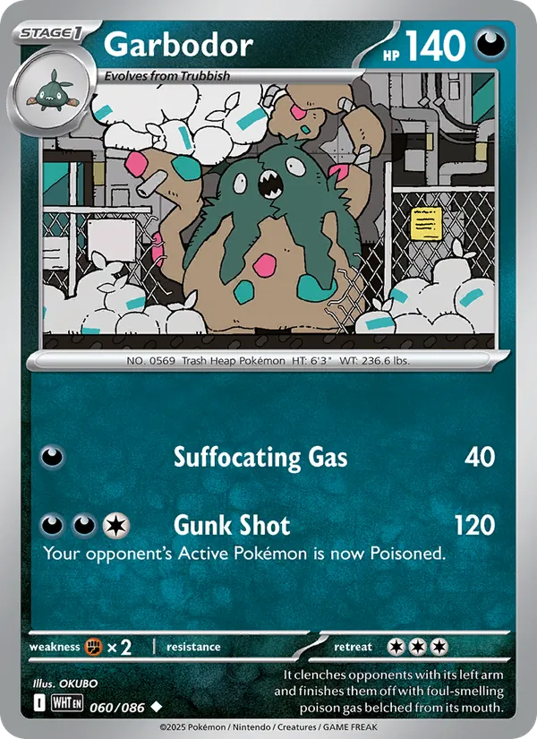 Garbodor - White Flare Pokemon Card