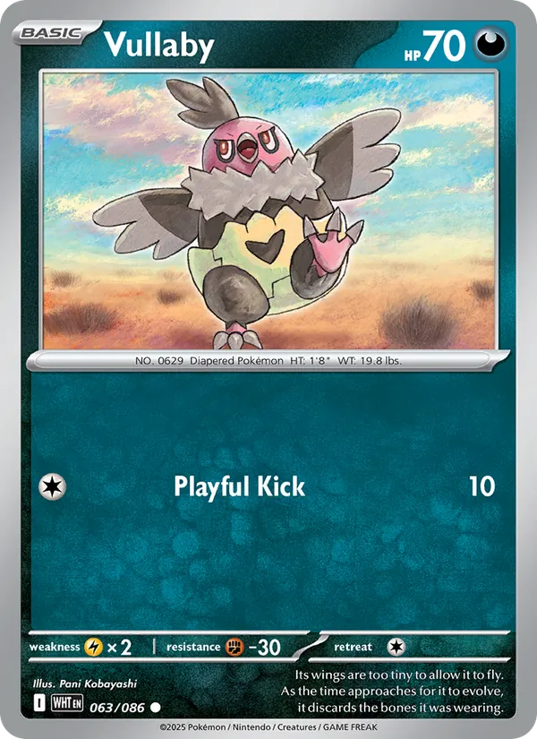 Vullaby - White Flare Pokemon Card