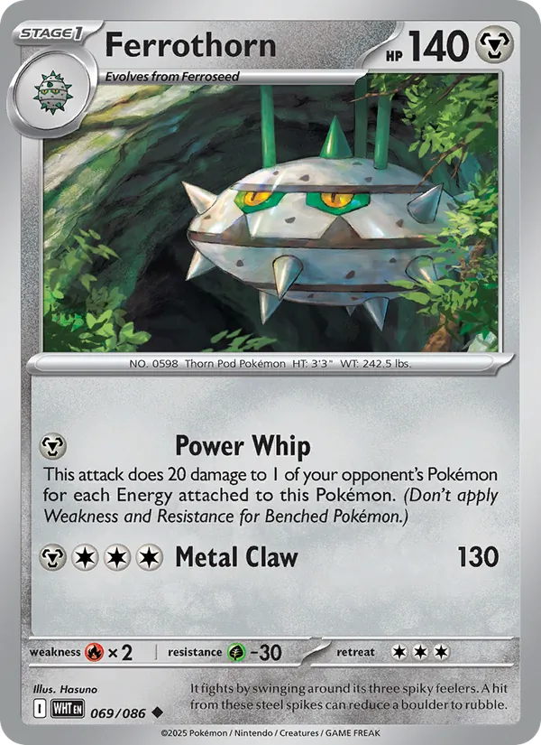 Ferrothorn - White Flare Pokemon Card