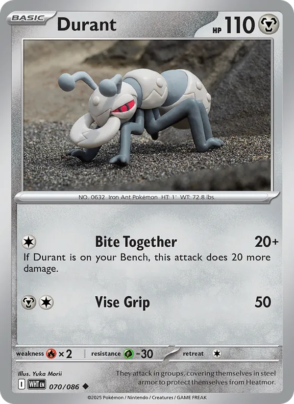 Durant - White Flare Pokemon Card
