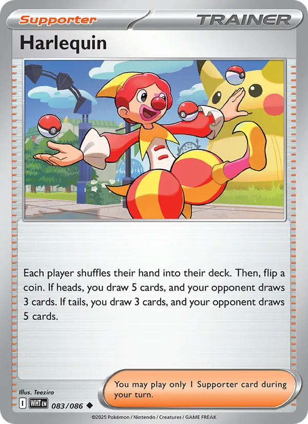 Harlequin - White Flare Pokemon Card