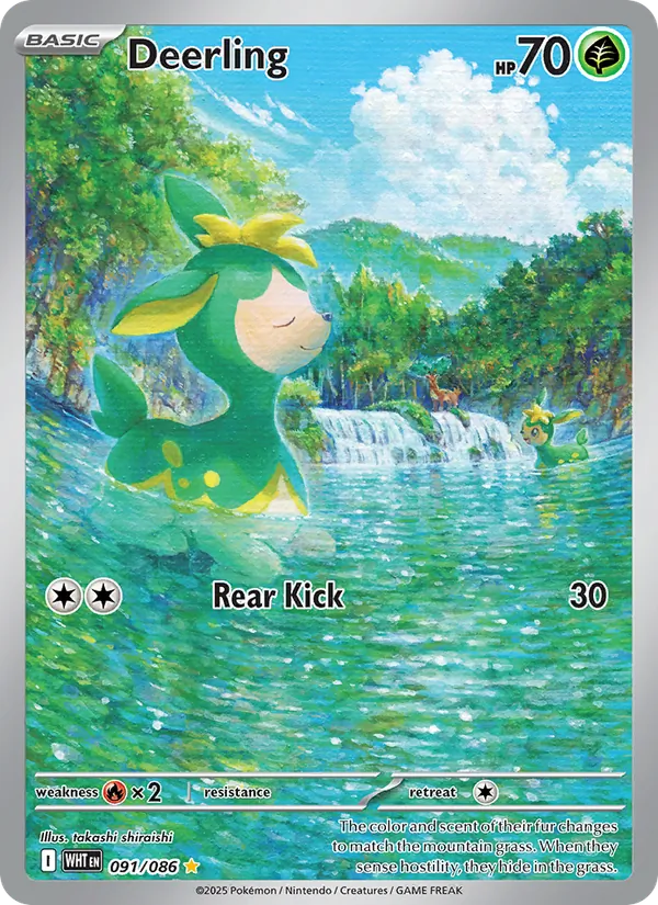 Deerling - White Flare Pokemon Card
