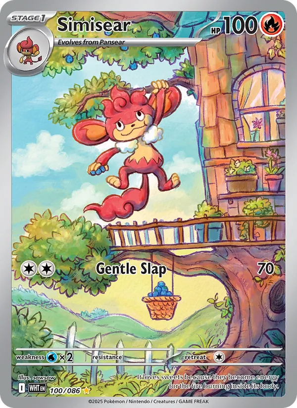 Simisear - White Flare Pokemon Card