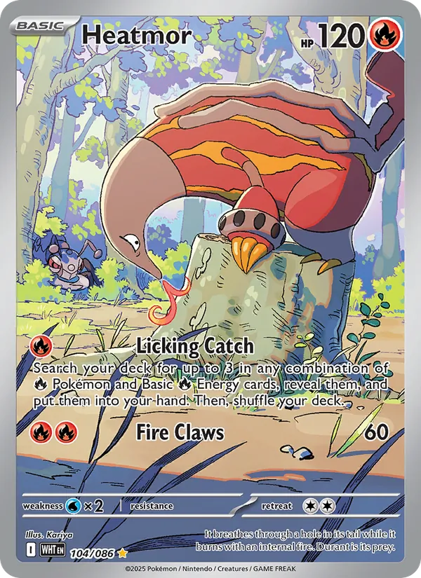 Heatmor - White Flare Pokemon Card