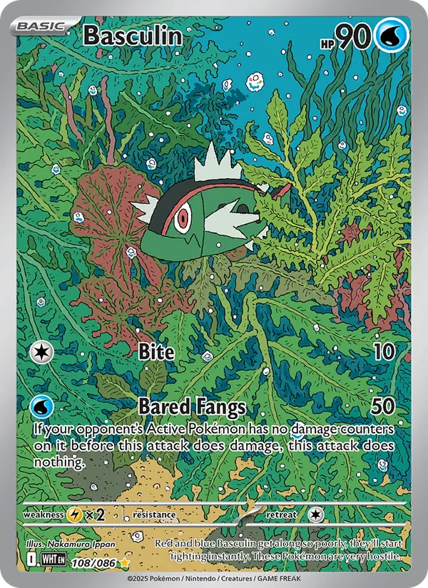 Basculin - White Flare Pokemon Card