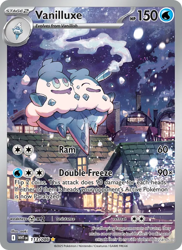 Vanilluxe - White Flare Pokemon Card