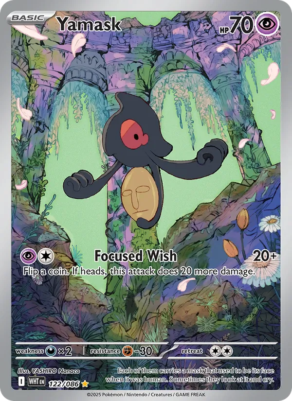 Yamask - White Flare Pokemon Card