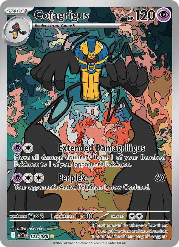 Cofagrigus - White Flare Pokemon Card