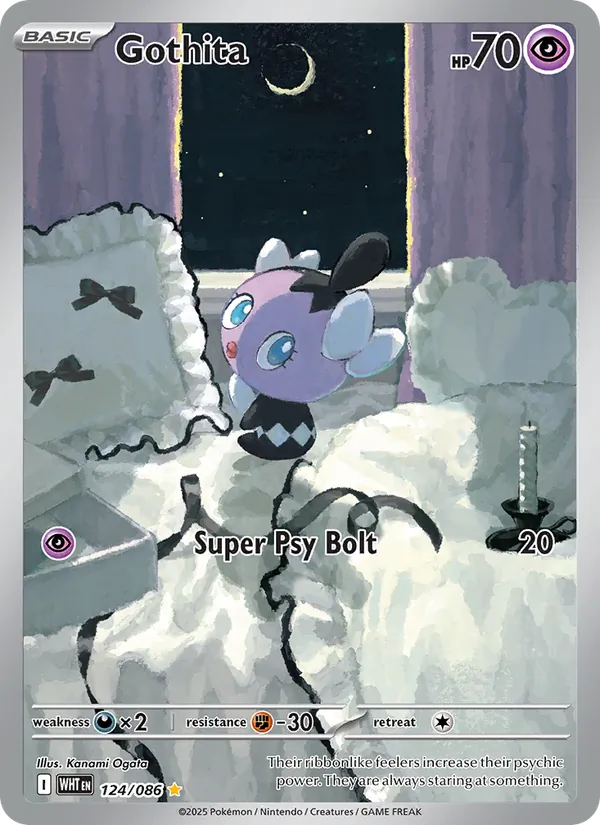 Gothita - White Flare Pokemon Card
