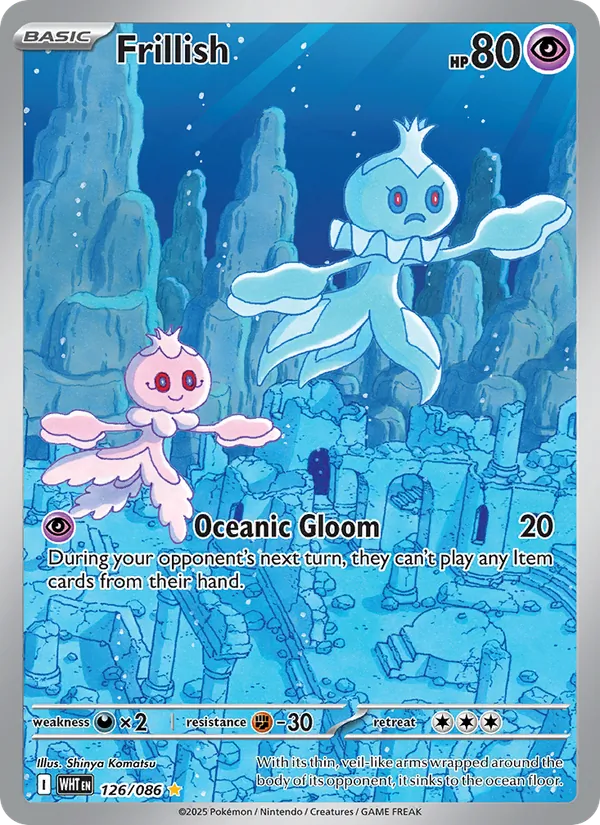 Frillish - White Flare Pokemon Card