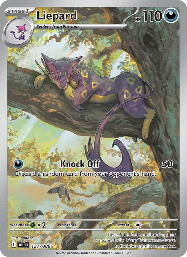 Liepard - White Flare Pokemon Card