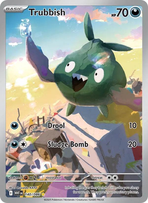 Trubbish - White Flare Pokemon Card
