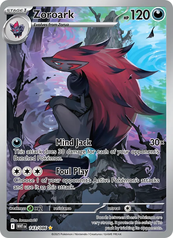 Zoroark - White Flare Pokemon Card