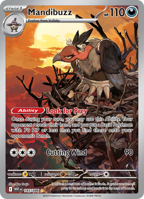 Mandibuzz - White Flare Pokemon Card