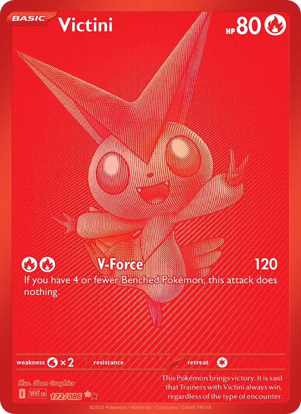 Victini - White Flare Pokemon Card