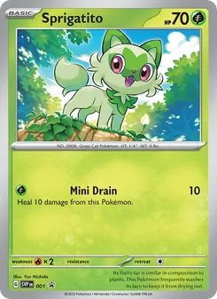 Sprigatito - SVP Black Star Promos